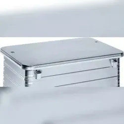 ZARGES Deckel für Kastenwagen, LxB 1050x690mm, Alu, anscharniert, Gurtband, 2 Verschlüsse