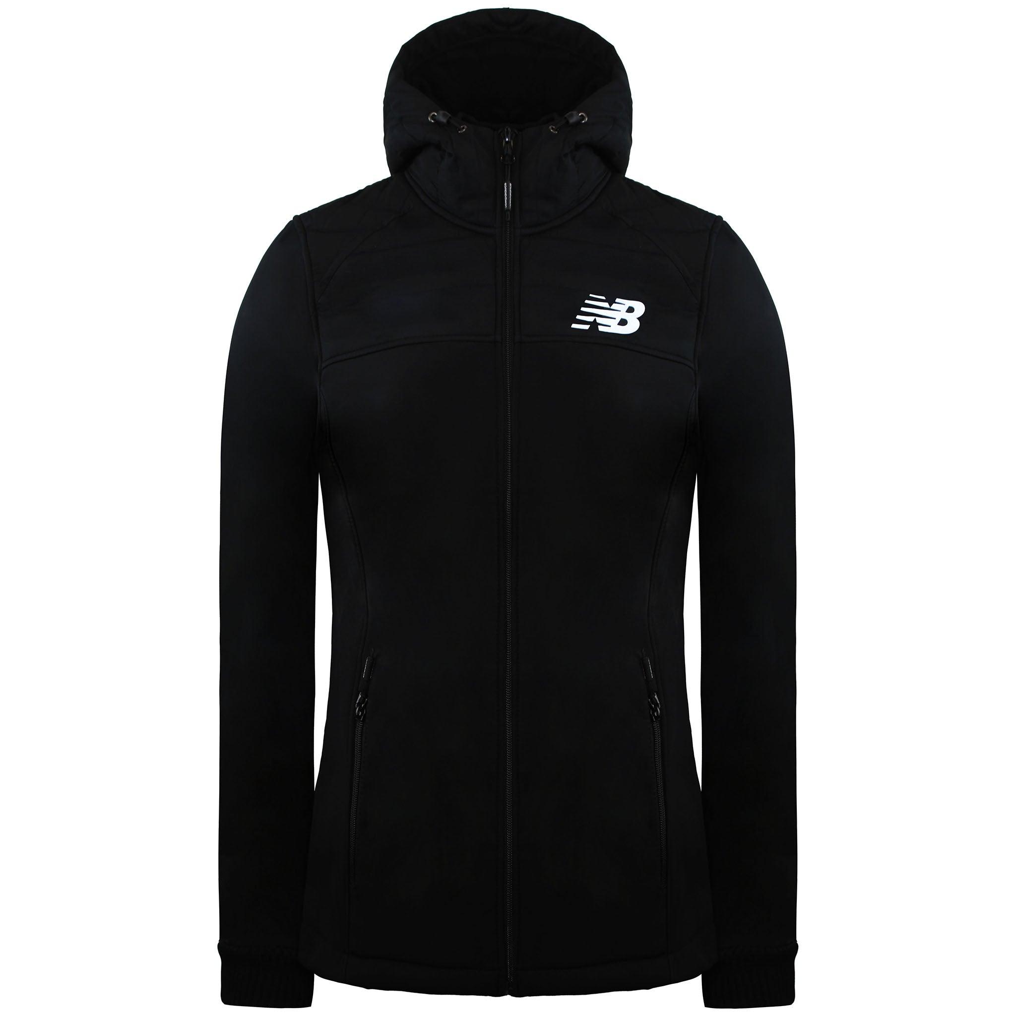 New Balance Logo Herren Schwarze Softshelljacke
