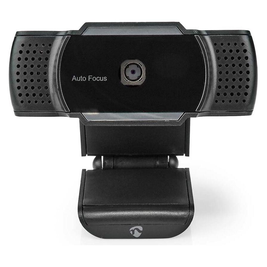 Nedis WCAM110BK Webcam 2K@30fps Autofokus Eingebautes Mikrofon Schwarz (5 Mpx) (WCAM110BK)