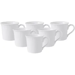 KAFFEE- / TEETASSE Cellini weiß 200 ml 6er Set