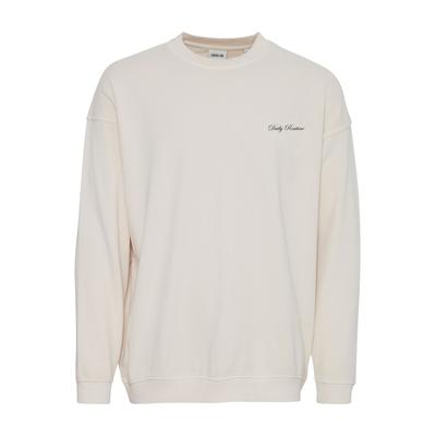Rundhalspullover SOLID "Rundhalspullover SDMill", Herren, Gr. XXL, beige (oatmeal), Obermaterial: 100% Baumwolle CO., Pullover Rundhalspullover