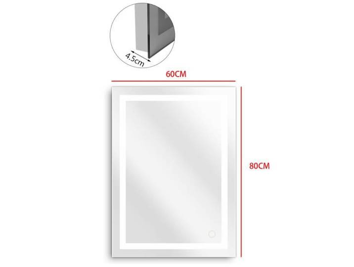FRANCE STOCK !!! MIROIR DE SALLE DE BAIN - Miroir lumineux LED (Blanc Froid) @DX