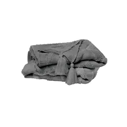 Plaid  Liz , grau , Maße (cm): B: 130
