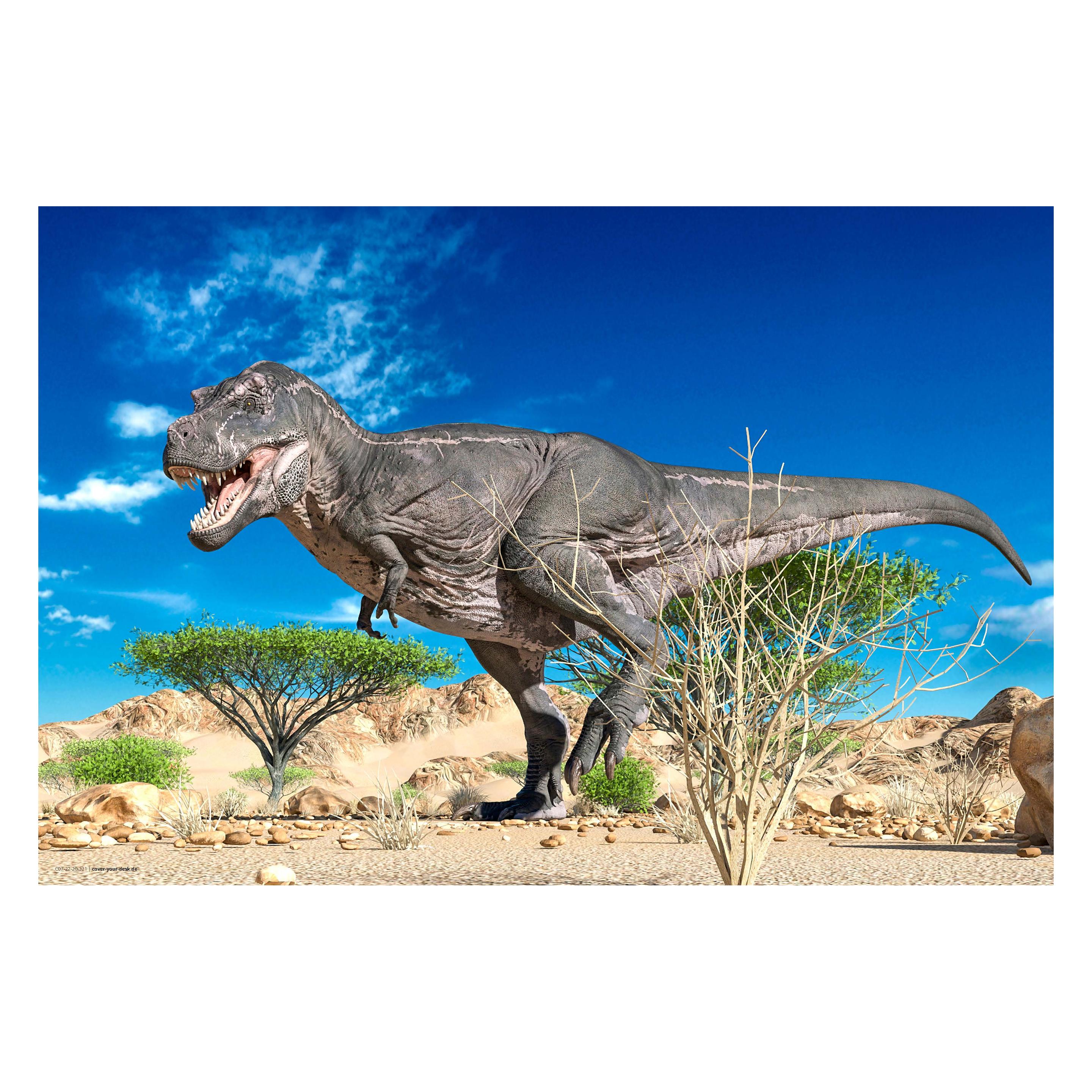 CoverYourDesk Schreibtischunterlage Hungriger T-Rex auf der Suche nach Beute (40 x 60 cm) (21557507)