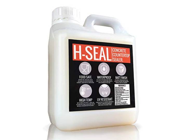 H-SEAL Betonversiegelung für Arbeitsplatte/Arbeitsplatte, Abdichtung, lebensmittelecht, hohe Temperatur, matt, wasserdicht, UV-beständig
