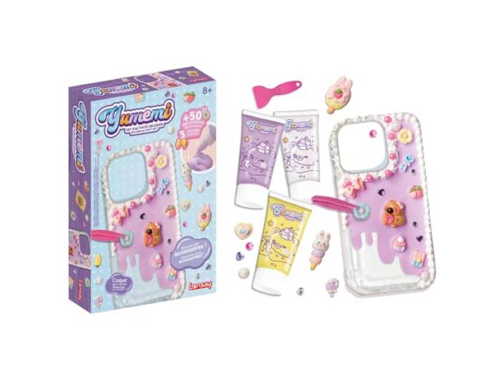Lansay - Yumemi Kit Décoden Coque Téléphone - Activité Kawaii - Dès 8 Ans Personnalisation DIY - Plus de 50 Éléments\, 15 Décorations et Pâte Autodurcissante - Effet Chantilly - Tendance Japonaise