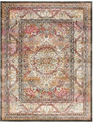 SAFAVIEH Luxor Keritza Boho Medallion Distressed Rug