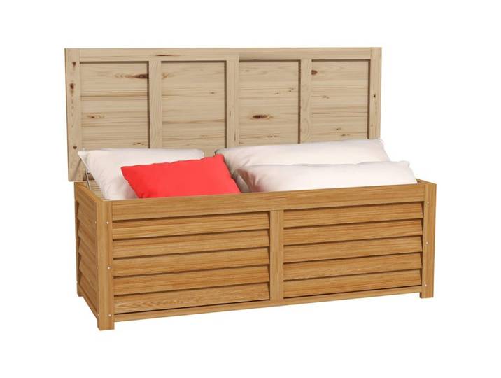 LIA Coffre rangement extérieur bois 176L 130x50x45cm