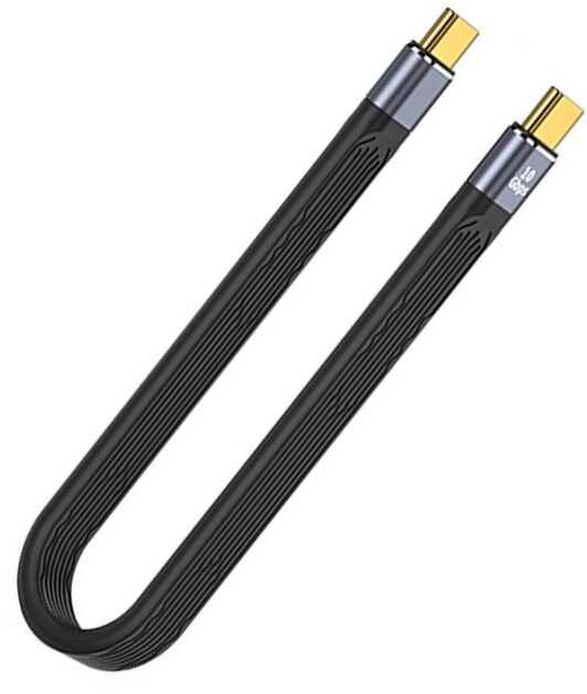 INF Câble USB-C vers USB-C 10Gbps USB 3.1 Gen2, charge rapide PD 100W, 4K à 60Hz, longueur 22cm