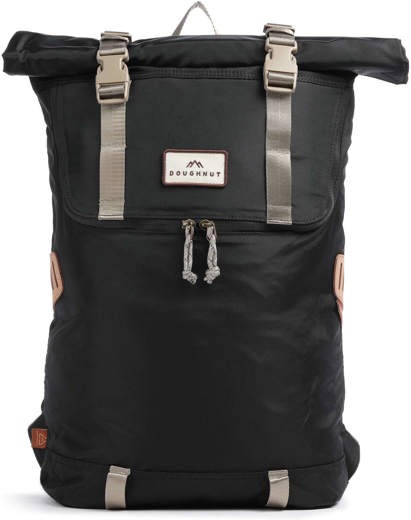 Doughnut Jungle Christopher Rolltop Rucksack, schwarz