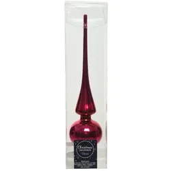 Christmas Decorations Christbaumspitze 26cm Glas Tannenbaumspitze Weihnachtsspitze Weihnachtsbaum pink
