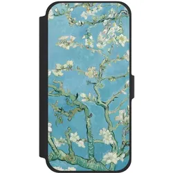 Nivocase Klapphülle für Apple iPhone 13 Pro Max Handyhülle aus Kunst Leder NIVOflip schwarz Kunst Malerei (Apple iPhone 13 Pro Max), Smartphone Hülle, Schwarz