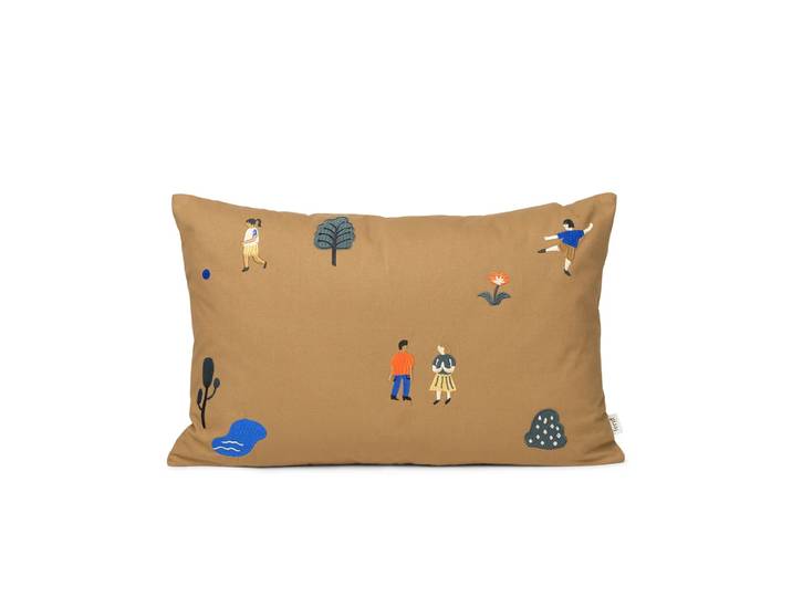 Ferm Living - The Park Kissen, 60 x 40 cm, sugar kelp