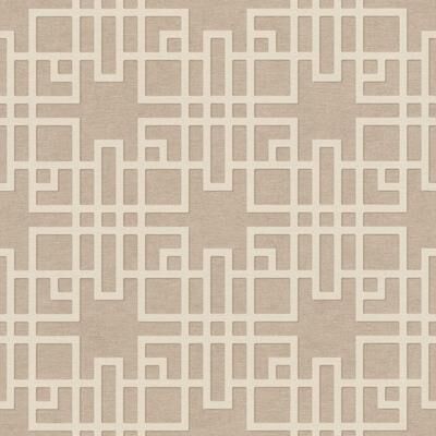 Advantage Mana Beige Trellis Wallpaper - 20.9in x 396in x 0.025in - 20.9in x 396in x 0.025in