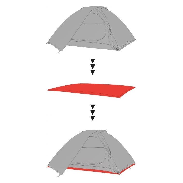 Hannah Outdoor Outdoor Groundsheet 2, grey, 155 x 225 cm (68303212)