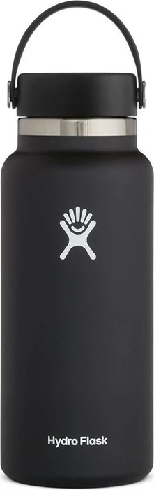 Hydro Flask Edelstahl-Thermoflasche Wide Mouth Flex Cap 32 oz 946 ml Black
