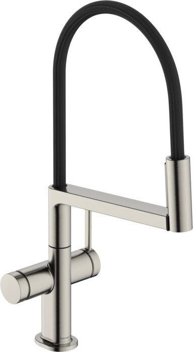 Hansgrohe Talis Select M54 PowderSpray Spültisch-Einhebelmischer 72861800 3jet, Edelstahl Finish
