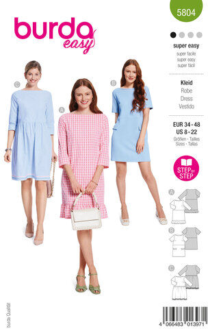 burda Schnitt 5804 „Etuikleid Ellen“