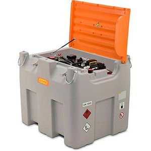 CEMO Tankanlage 10818 Basic, mobil, ADR-Zulassung, 980 Liter, mit 12V BiPumpe & Klappdeckel, Diesel