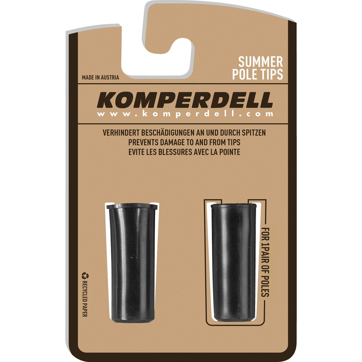Komperdell Spitzenschutz 8mm schwarz (925) 162-925