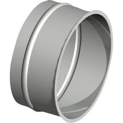 Abgasrohr-Wandfutter V4A, d200 mm x 0,8 mm Werkstoff 1.4404, einfach