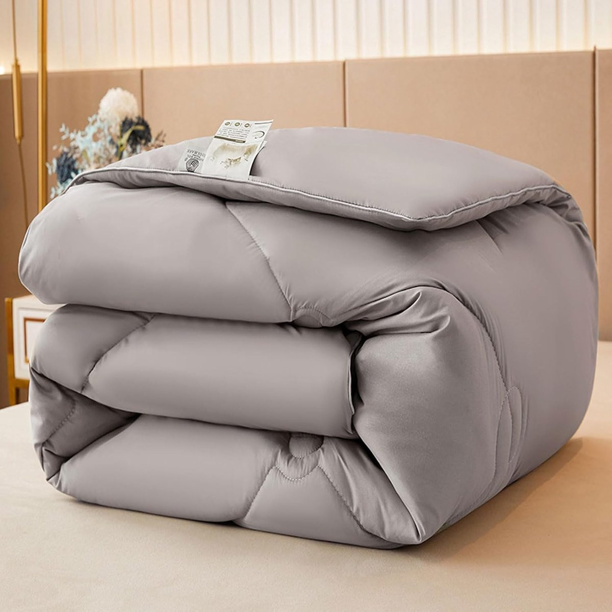 Trooster Anti-allergie Dekbed van Katoen met Sojavezel - Wit - 150 x 200 cm