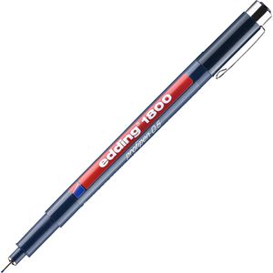 Edding Fineliner 1800 profipen 0.5, blau, Strichbreite 0,5 mm, wasserfest