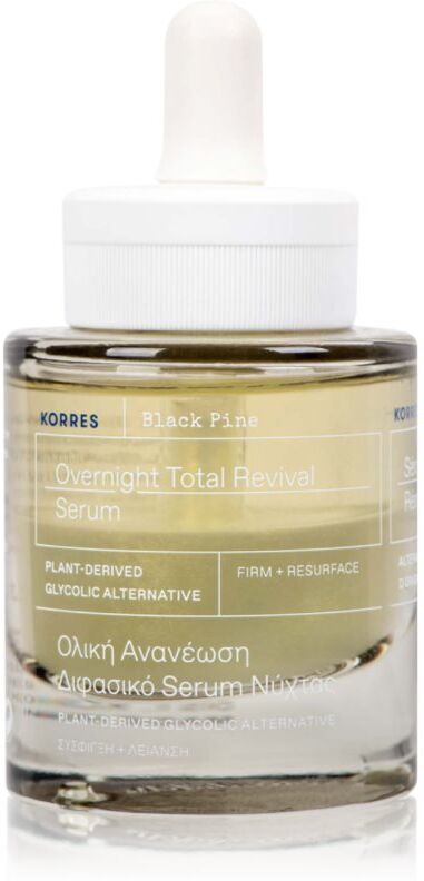 Korres Black Pine verjüngendes Zweiphasenserum für die Nacht 30 ml