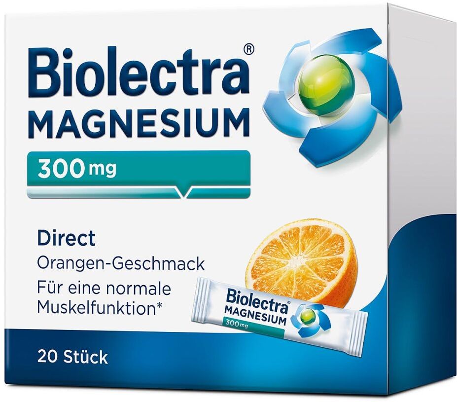 Biolectra Magnesium 300 mg Direct Orange 20stk