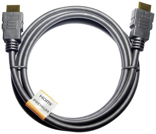 Maxtrack HDMI Anschlusskabel HDMI-A Stecker, HDMI-A Stecker 1.00m Schwarz C 215-1L 4K UHD HDMI-Kabel