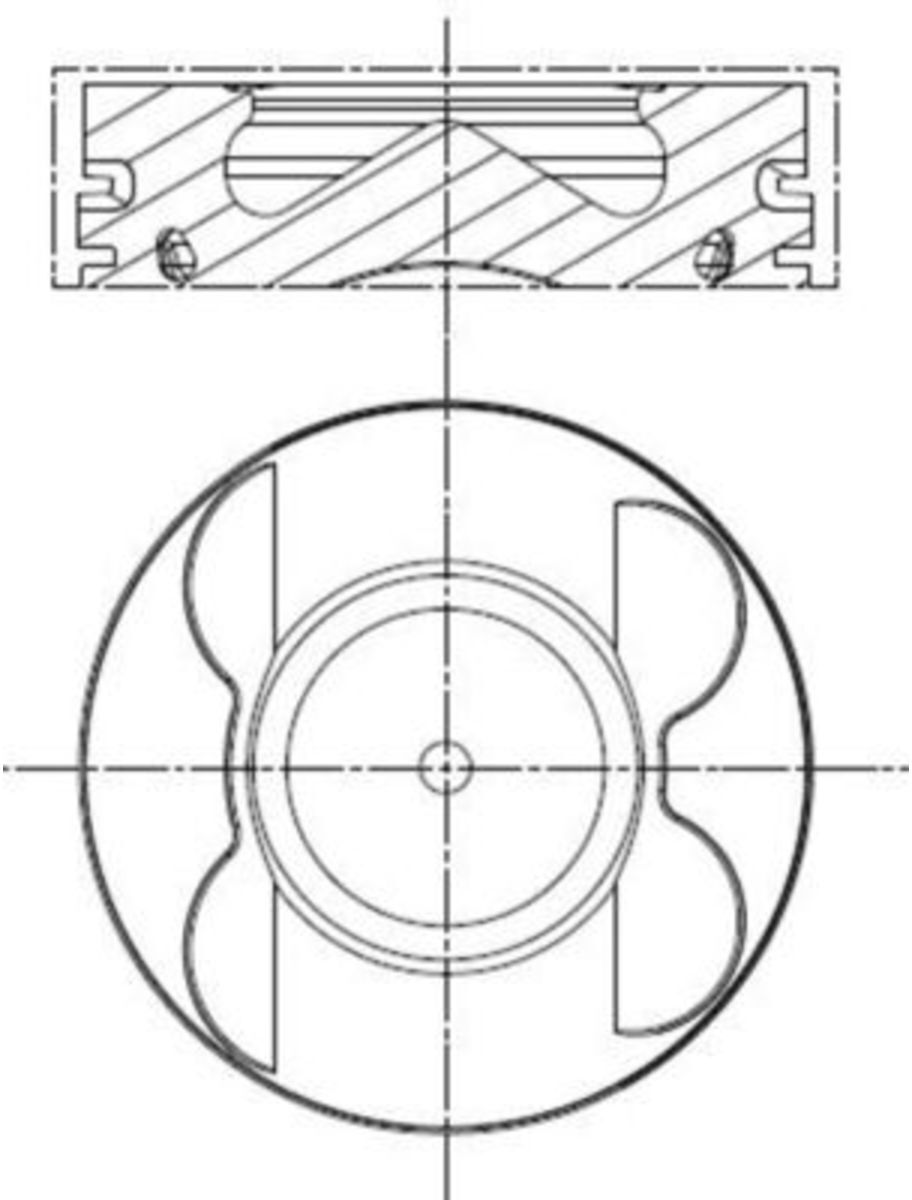 Kolben MAHLE 001 PI 00107 002