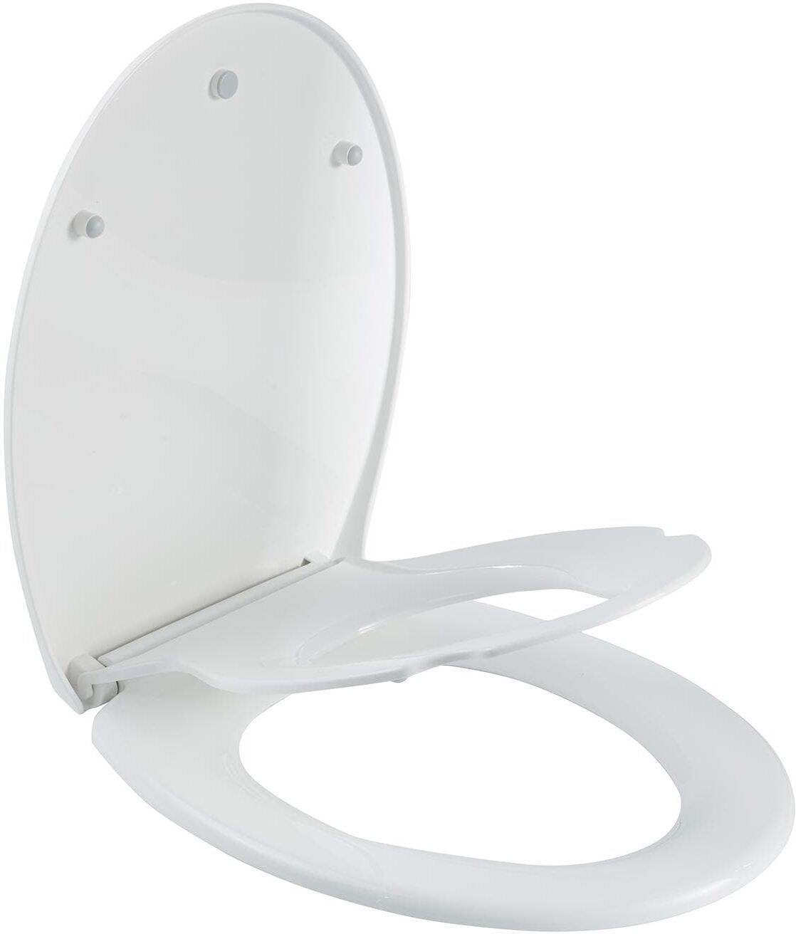 WC-Sitz COCON "mit Kindersitze", weiss (weiß), B:37,1cm L:44,4cm, Kunststoff, WC-Sitze, WC-Sitz weiß Einheitsgröße
