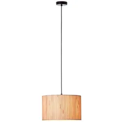 Brilliant Pendelleuchte Wimea Holz, Textil, Natur Braun