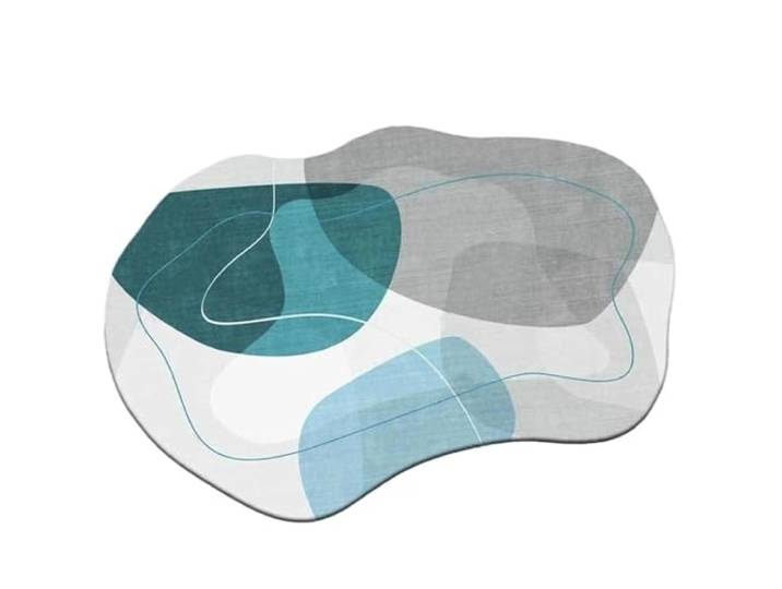 NJIEzhao Minimalistischer, unregelmäßiger Wohnzimmer-Dekorationsteppich Home Decor Schlafzimmer Nachttisch Teppich Große Fläche Matte Rutschfeste waschbare Teppiche(Color8,200x300cm)