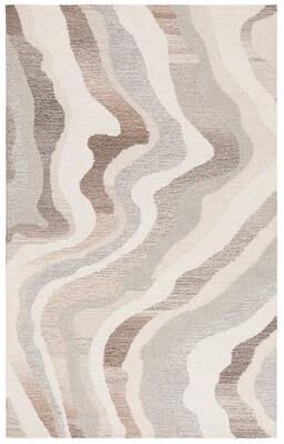 SAFAVIEH Handmade Ebony Romi Contemporary Wool Rug