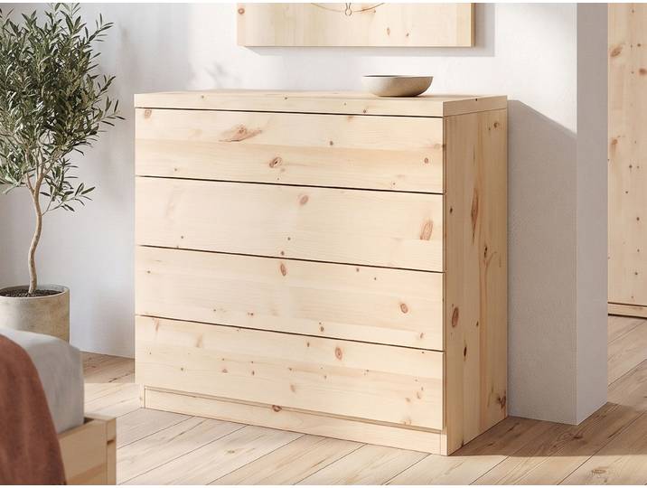 Zirbenkommode „Timon“ 100 cm Massivholz Zirbe