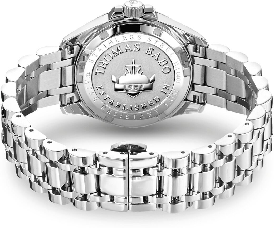 Thomas Sabo Divine pink white stones silver WA0401-201-204