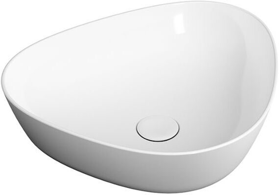 VitrA Plural Aufsatzschale 7812B403-0016 47 x 40 x 13 cm, weiß hochglanz, asymmetrisch, ohne Überlauf/Hahnloch