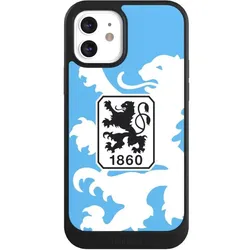 Nivocase Hülle für Apple iPhone 12 Handyhülle NIVOcore Case Schwarz Offizielles Lizenzprodukt TSV 1860 (Apple iPhone 12), Smartphone Hülle, Schwarz