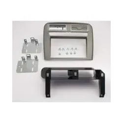 Doppel DIN 2-DIN Autoradio-Einbaublende metallic grau Fiat Grande Punto ab 20...
