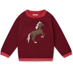 Tchibo - Kinder-Strickpullover - Baby - Gr. 86/92 - weinrot