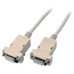 EFB K5166.2 Serielles Null-Modemkabel, 2x DSub 9, Bu.-Bu., 2,0m, beige K51662