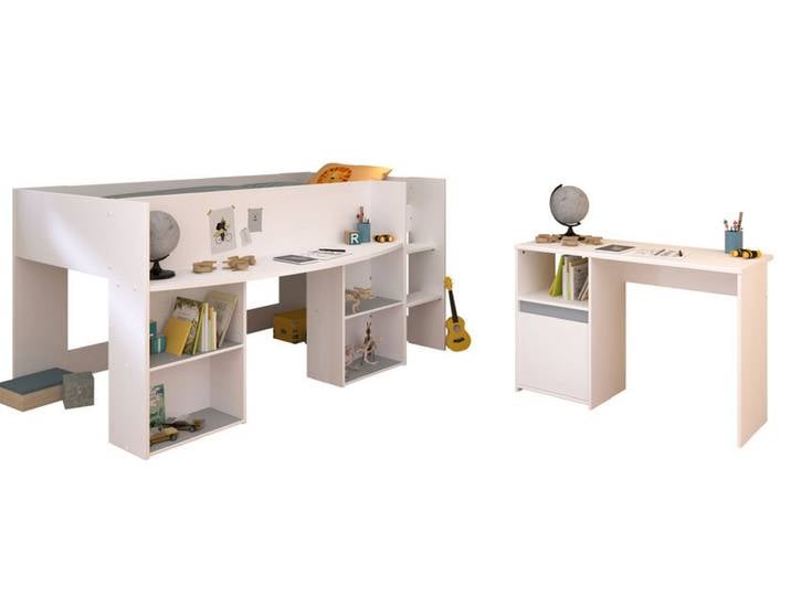 Parisot Kinderzimmer Pirouette 17 weiß / grau / rosa
