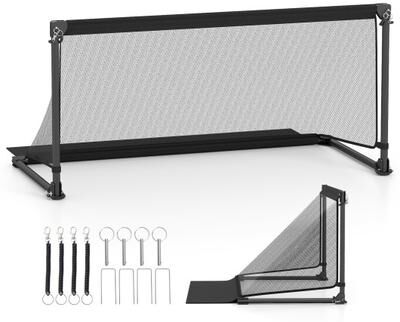 Costway Portable POP Up Toddler Soccer Net with Metal Frame-M