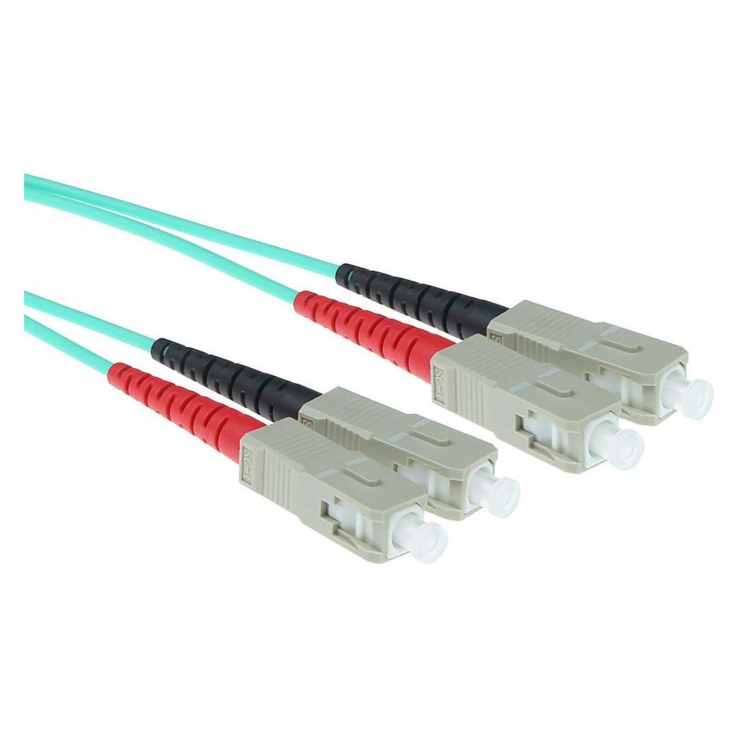 ACT 5 meter LSZH Multimode 50/125 OM3 fiber patch cable duplex with SC connectors (5 m) (RL3605)