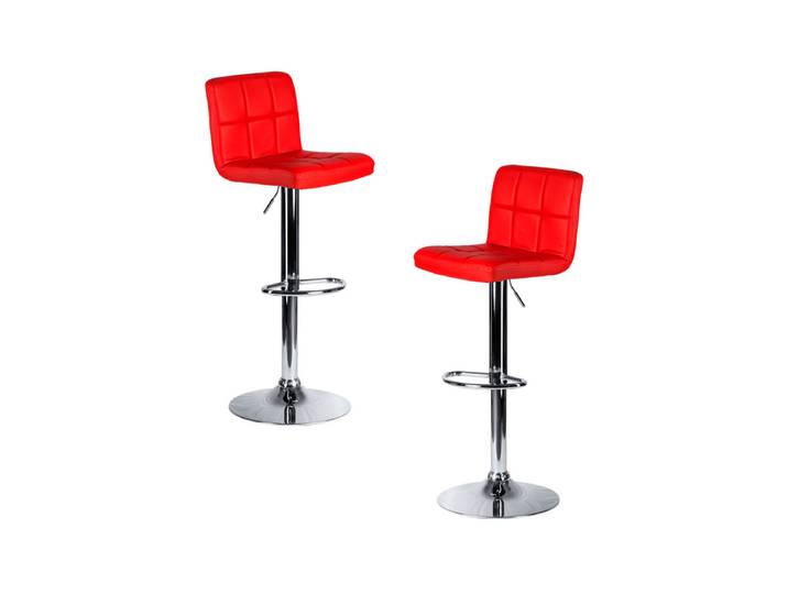2er Set Casper Hocker - Rot