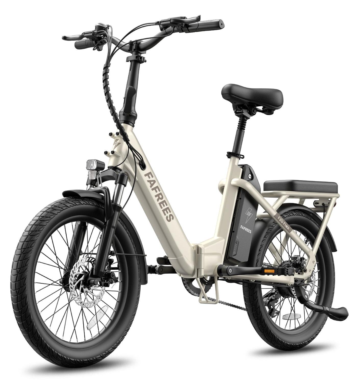 FAFREES F20 Flex E-Bike Klapprad - Motor 250W Akku 36V25Ah 95KM - Beige