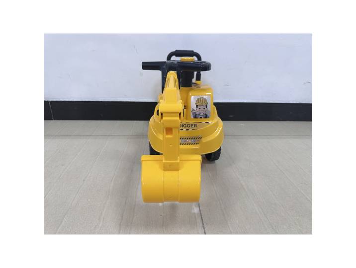 AIYAPLAY Pelleteuse Jouet Jaune 1-3 Ans Klaxon Rangement 15kg