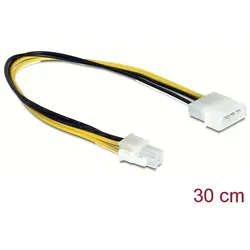 Stromkabel Delock P4 4pol -> Molex 4Pin St/St 0.30m
