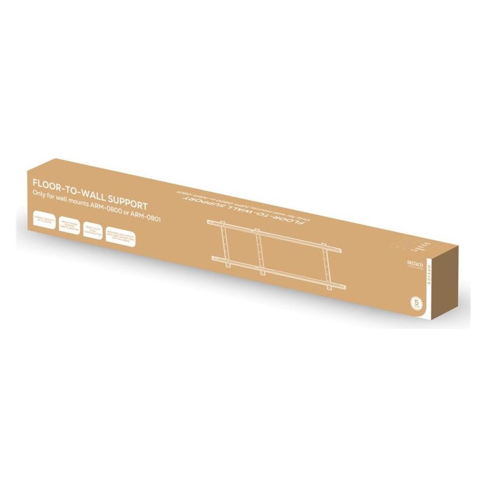 Deltaco OFFICE Floor - Wandhalterung für höhenverstellbare Halterung / ARM-0811 / 1902969 (Wand) (ARM-0811)
